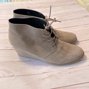 Michael by Michael Shannon suede wedges.